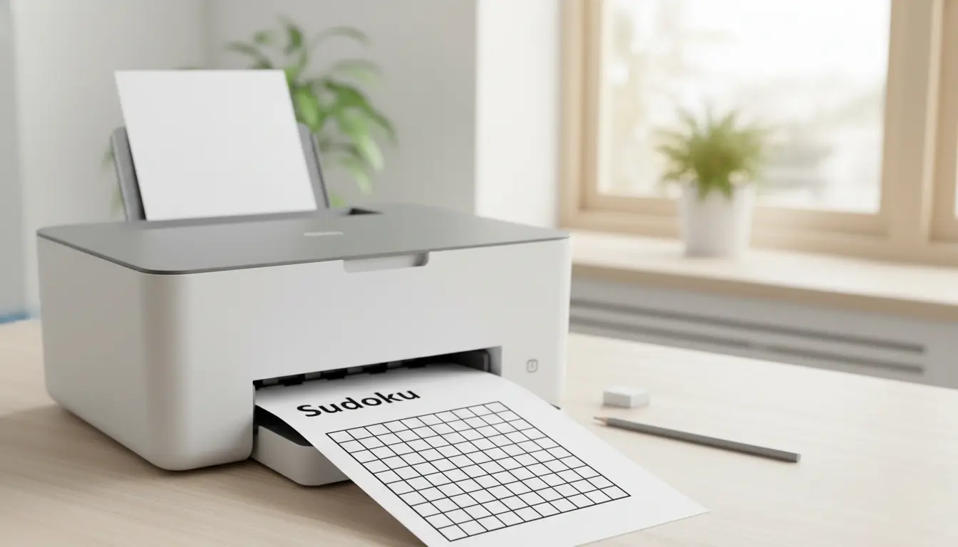 print blank sudoku grid